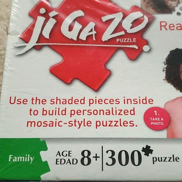 : sealed Hasbro Ji Ga Zo 300 piece puzzle sepia build your own mosaic style - Picture 4 of 11